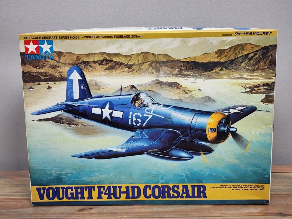 Tamiya Vought F4U-1D Corsair 1/48 Scale Plastic Model (MPN 61061)